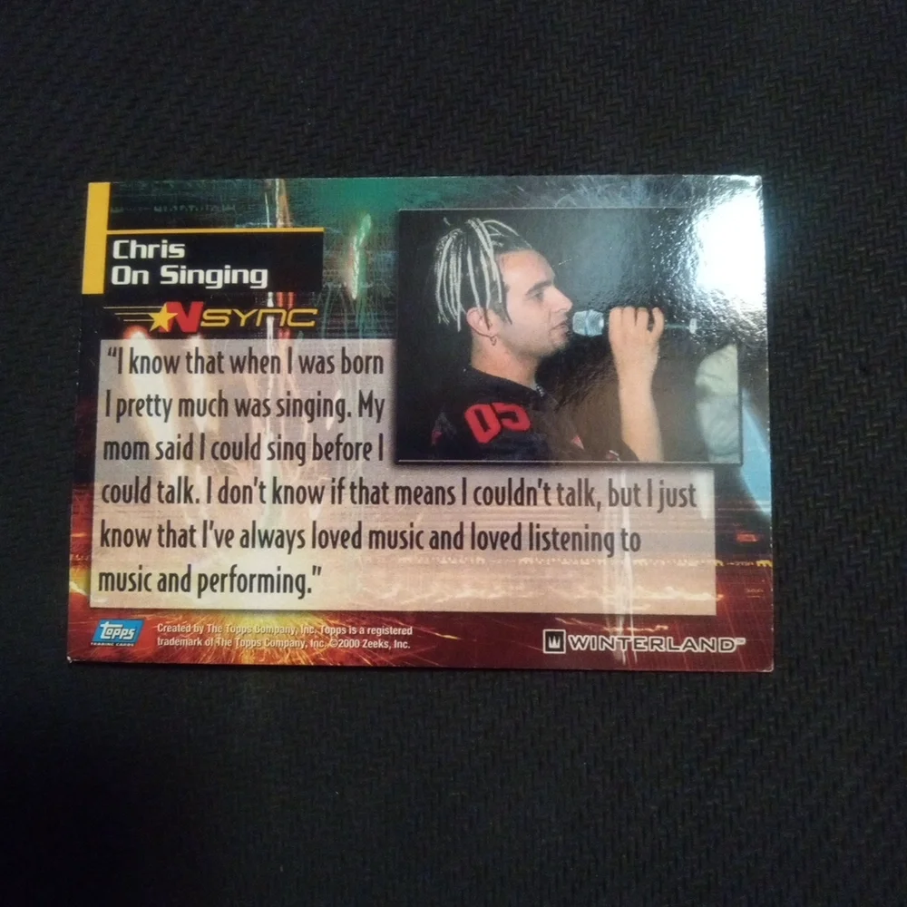 Lot Of 4 Nsync Trading Cards Featuring Justin Timberlake And Lance Bass